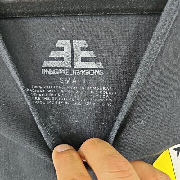 Imagine Dragons Band Tee T-Shirt Adult S Black Cotton Pop Music Tank Top Logo - Picture 3 of 6